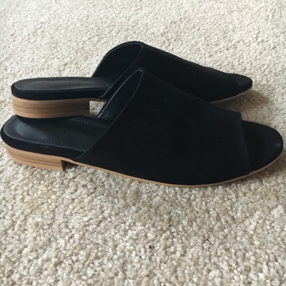 Frank & Oak Shoes - Black Suede Frank and Oak Mules
